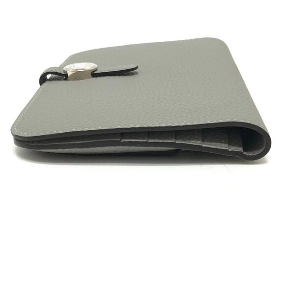 HERMES Dogon Long Wallet Bifold Long Wallet Togo Grimette (presumed) gray - Picture 3 of 15